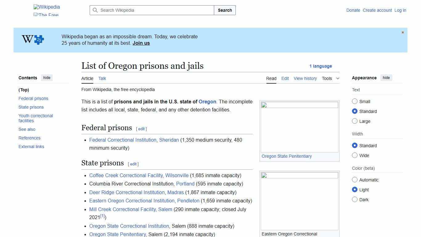 List of Oregon prisons and jails - Wikipedia